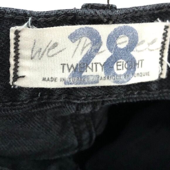 Free People We The Free 28 Bren Boyfriend Destroyed Jean Black Magic OB1311345 - Picture 8 of 12
